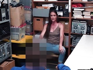 MILF Caught Stealing In Deep Trouble Now With Security