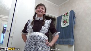 Russian Schoolgirl Gets Fucked