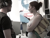 Amateur Brunette Candy Blows A Hard Dick Like A Greedy For Semen Bitch